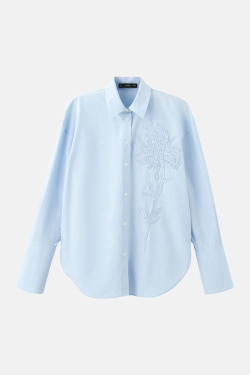 Chemise à manches longues - bleu