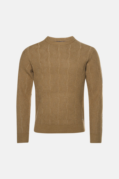 Pull col O - écru