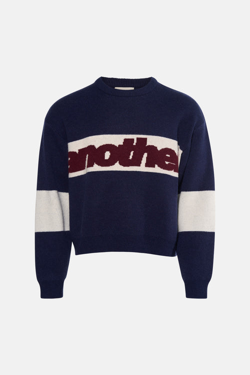 Pull col O - bleu