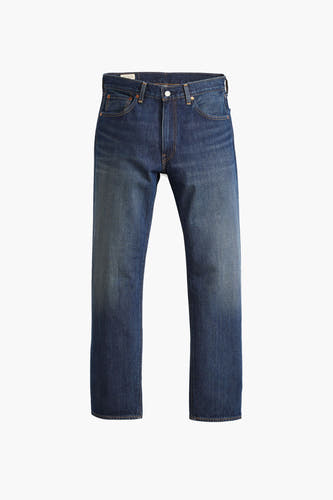 Rechte jeans van blauw denim van Levi's® met klassieke zakken en subtiele wassing.