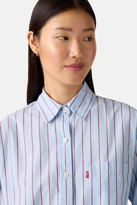 Chemise à manches longues - bleu