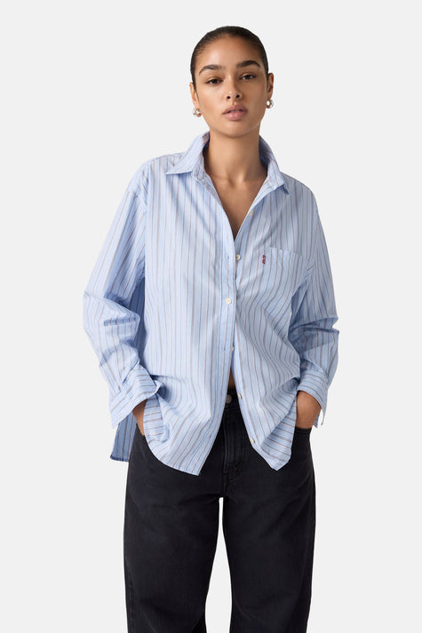 Chemise à manches longues - bleu