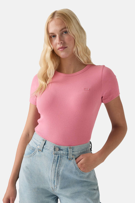T-shirt à col roulant - rose