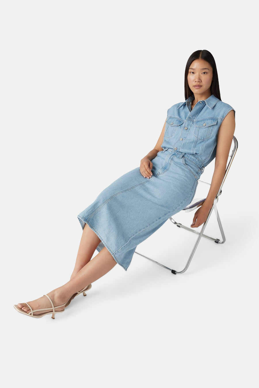 Robe - Light blue denim