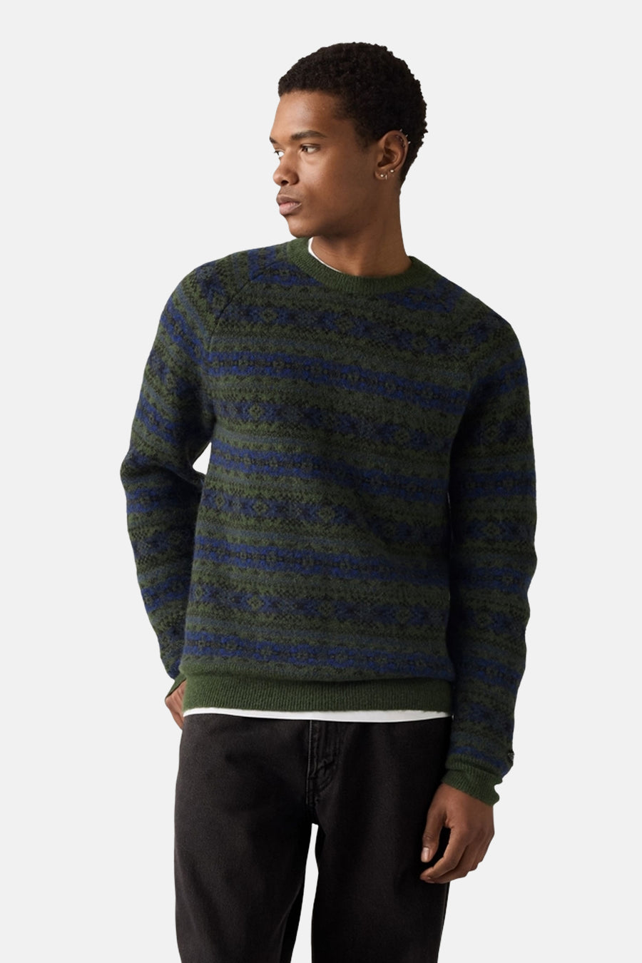 Pull à col rond - multicolore