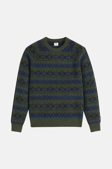 Sweat-shirt multicolore à col rond de Levi's, avec un motif fair isle.