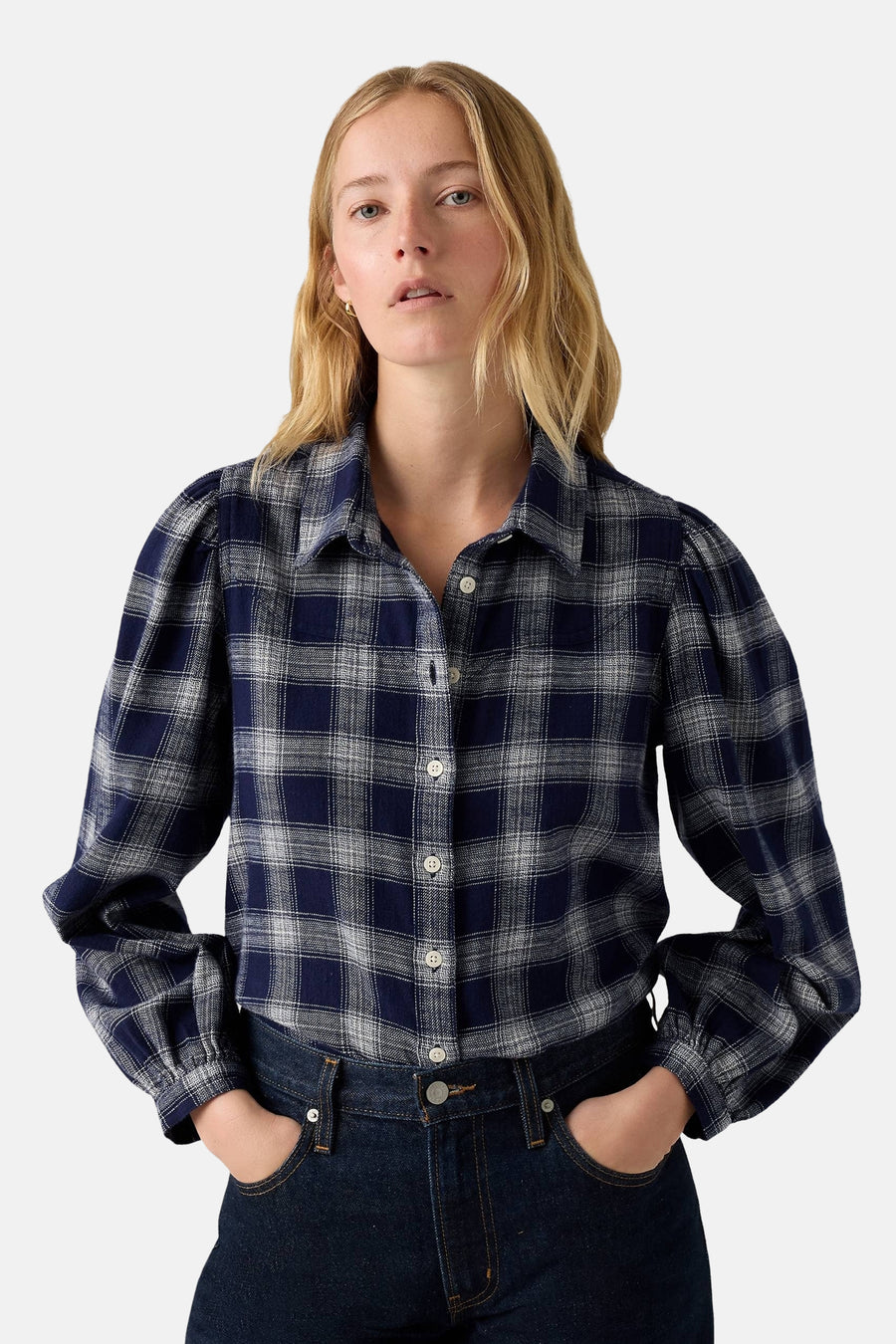 Chemise à manches longues - bleu