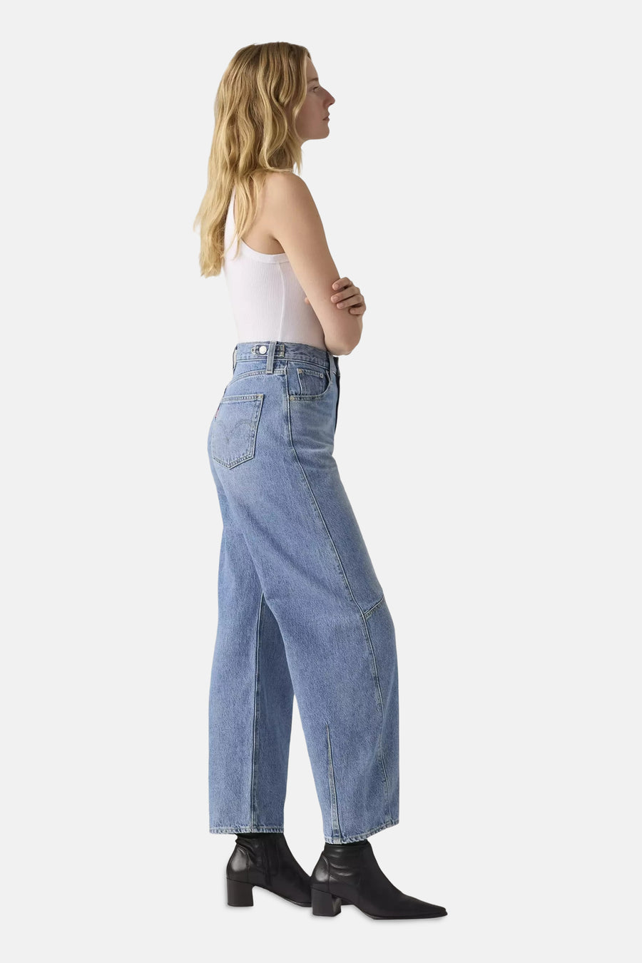 CINCH BARREL - mid blue denim