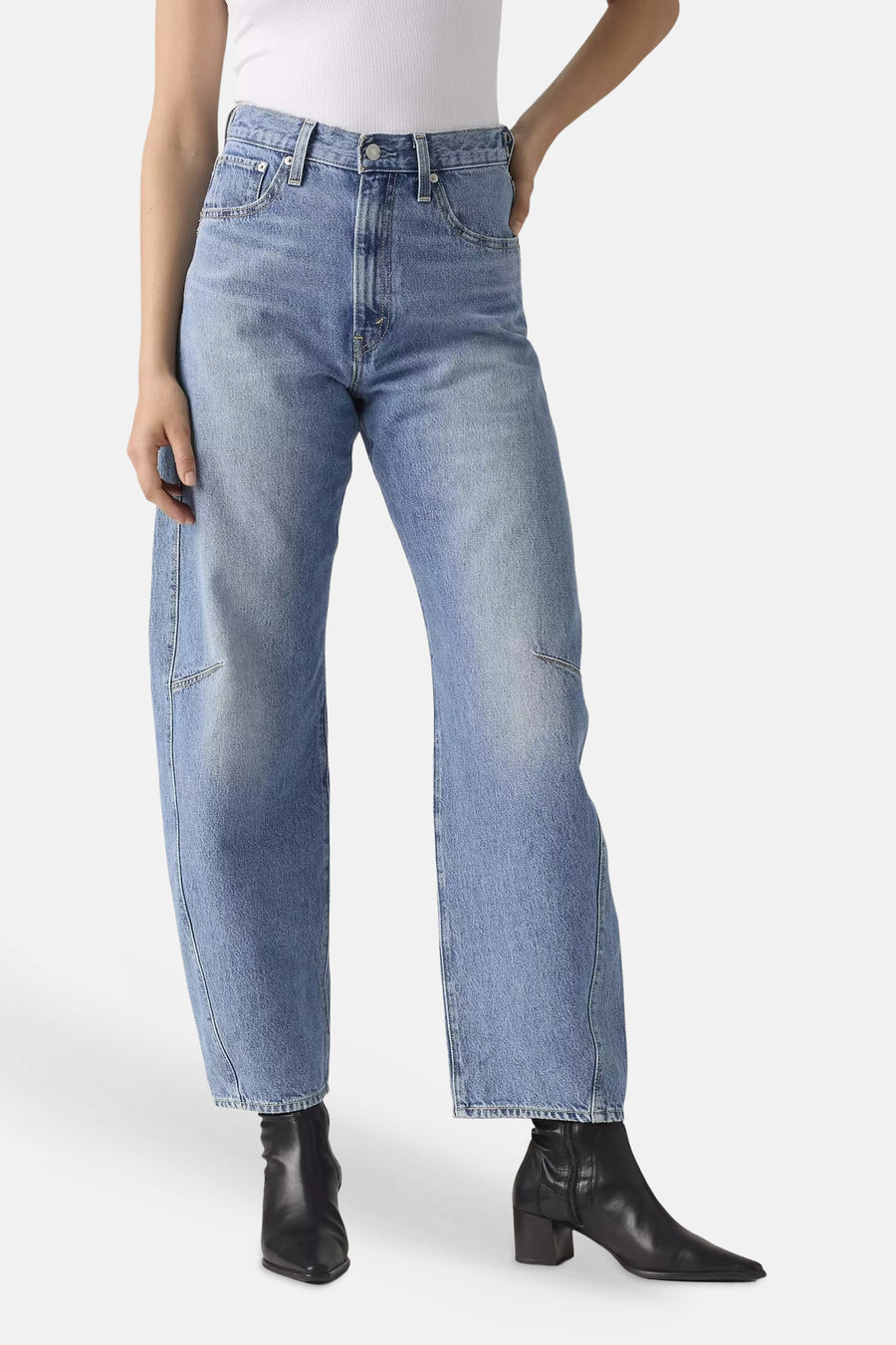 CINCH BARREL - mid blue denim