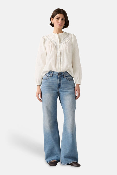 LOOSE BOOT - light blue denim