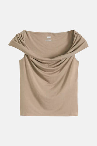 Haut drapé beige de Levi's® avec encolure large.