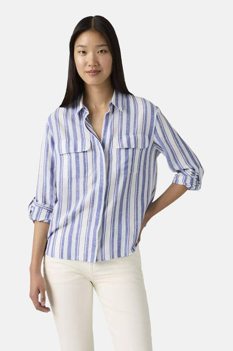 Chemise à manches longues - Bleu