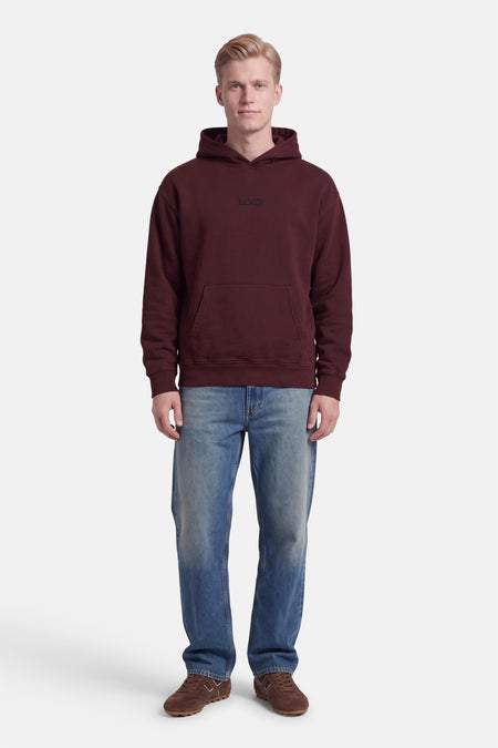 Sweat à capuche - bordeaux