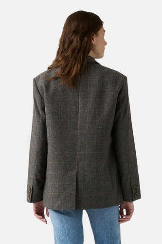 Blouse à manches longues - gris