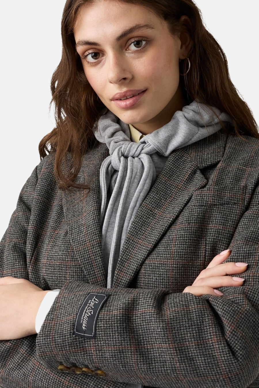 Blouse à manches longues - gris
