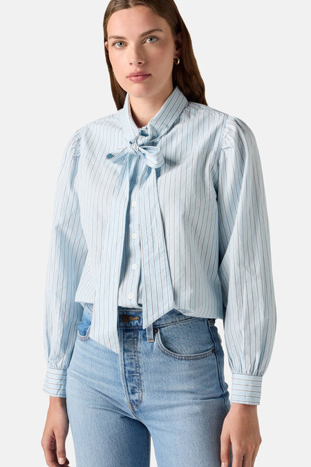 Chemise à manches longues - bleu