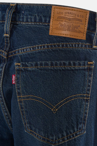 PUDDLE SNAP FLARE - dark blue denim