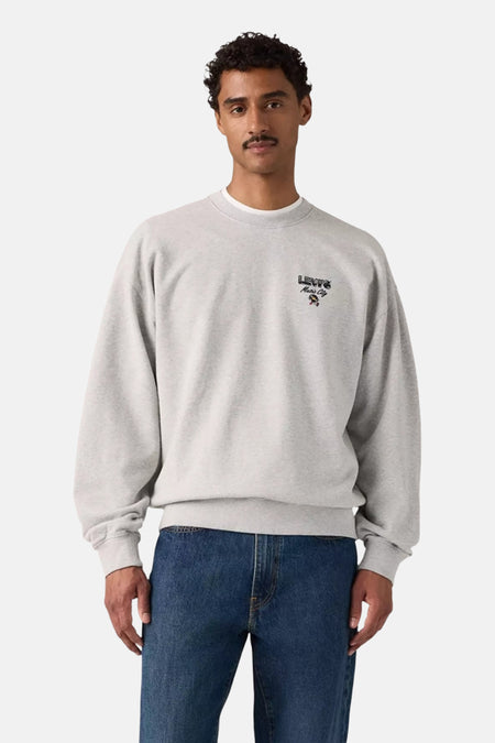 Sweat col O - gris
