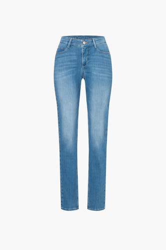 Jean droit en denim bleu clair de MAC, avec un style classique cinq poches.
