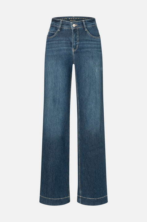 Jeans wide Mid blue denim - MAC