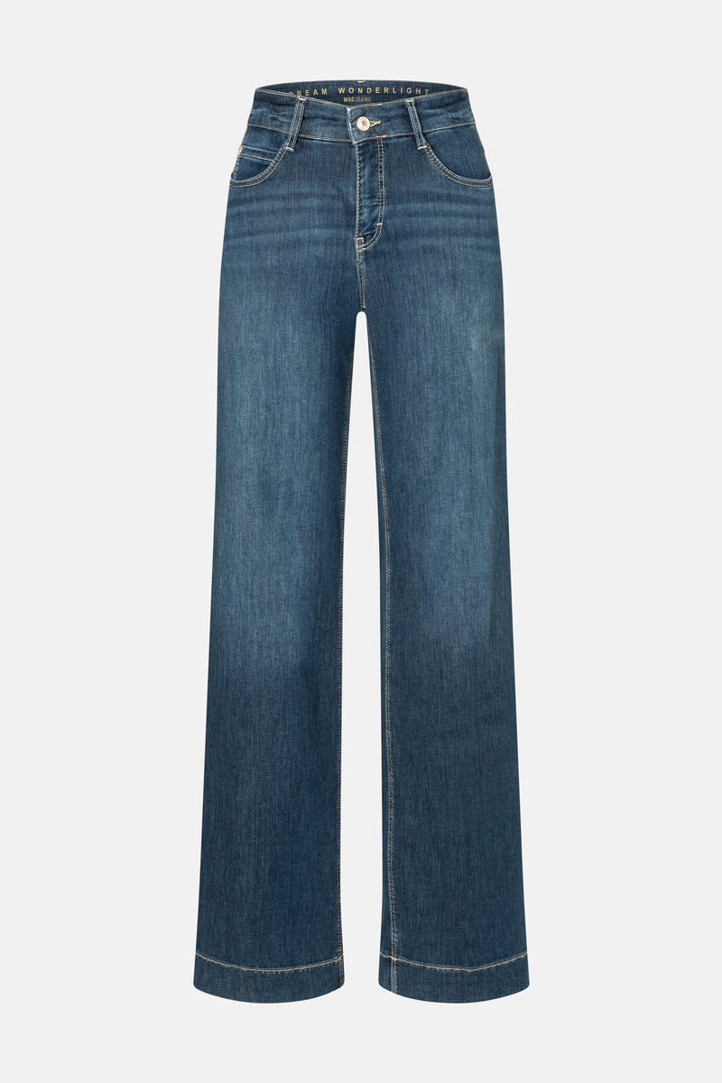 Jeans wide Mid blue denim - MAC
