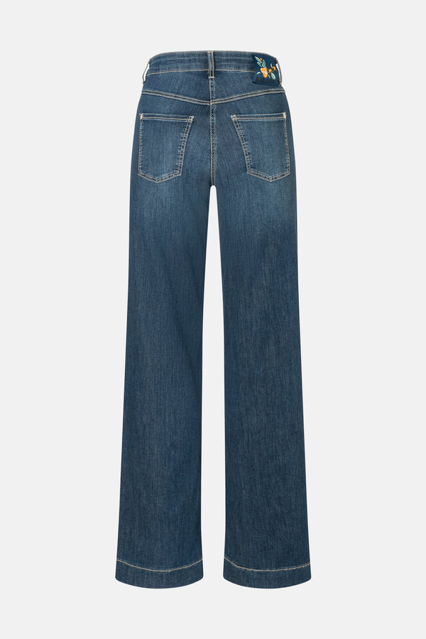 Jeans wide Mid blue denim - MAC