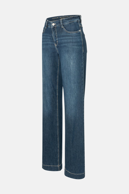 Jeans wide Mid blue denim - MAC
