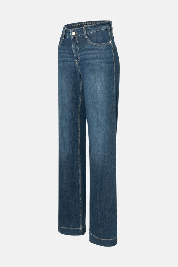 Jeans wide Mid blue denim - MAC