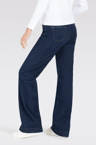 DREAM WIDE - Dark blue denim - MAC