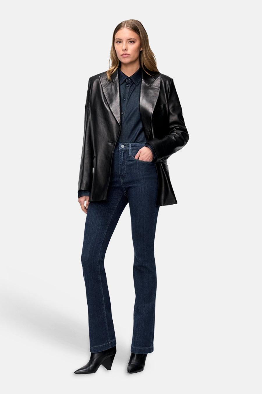 DREAM WIDE - Dark blue denim