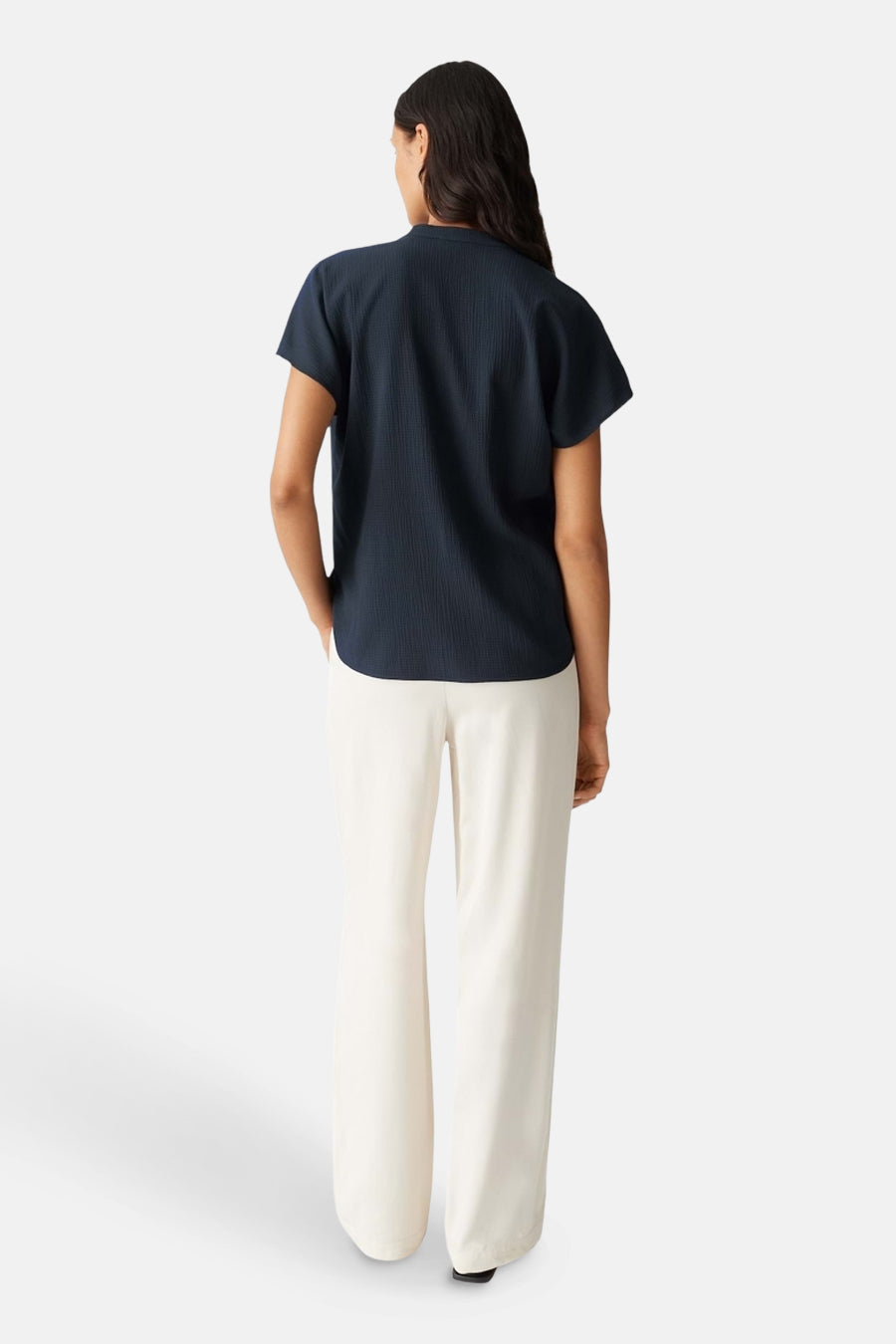 Blouse à manches courtes - Bleu foncé - OPUS