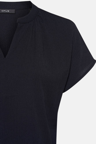 Blouse à manches courtes - Bleu foncé - OPUS