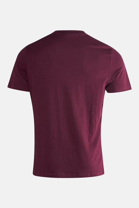 T-shirt à manches courtes - Bordeaux
