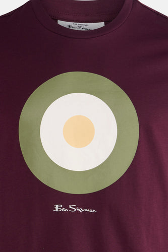 T-shirt à manches courtes - Bordeaux