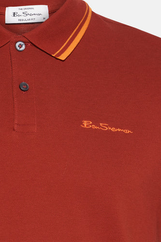 Polo à manches courtes - Orange - BEN SHERMAN