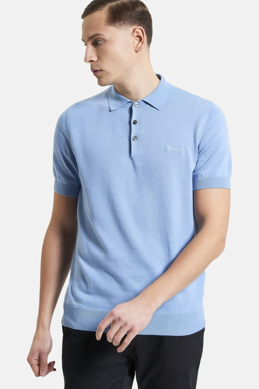 Polo à manches courtes - bleu - BEN SHERMAN