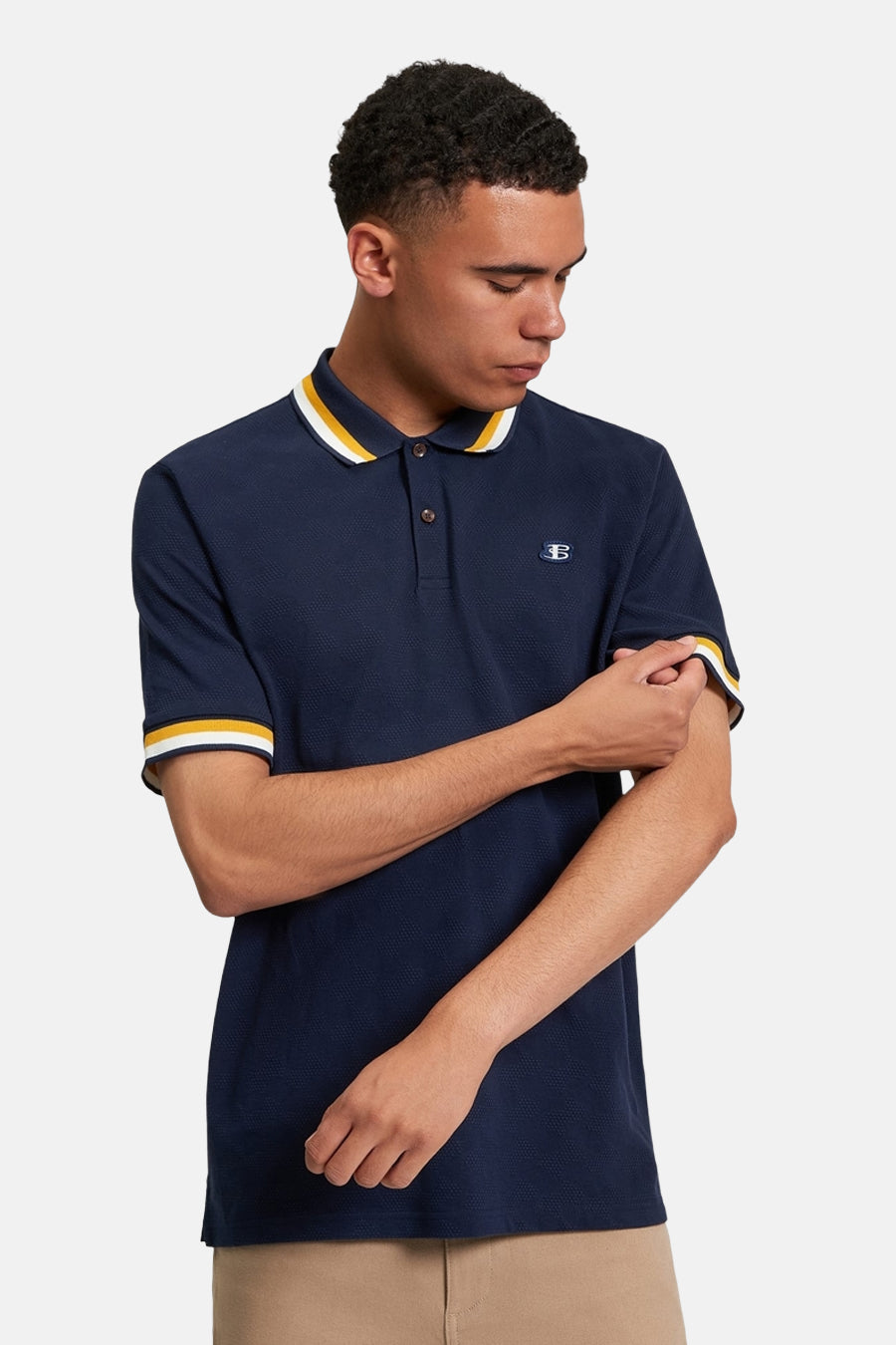 Polo à manches courtes - bleu - BEN SHERMAN