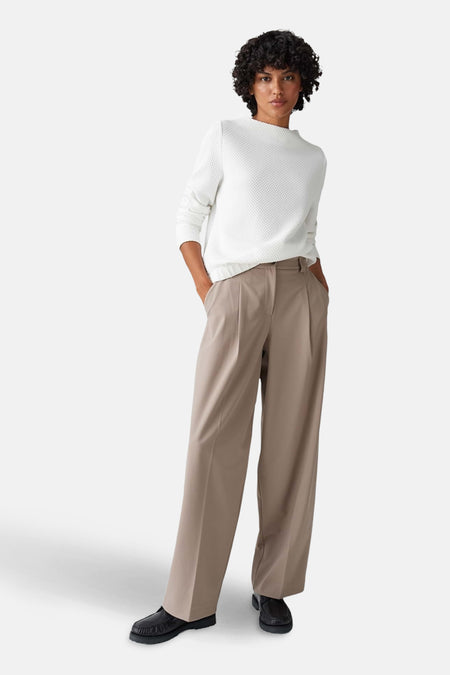 Pull à col rond - Blanc