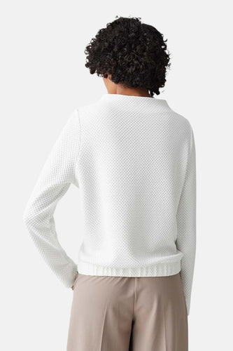Pull à col rond - Blanc