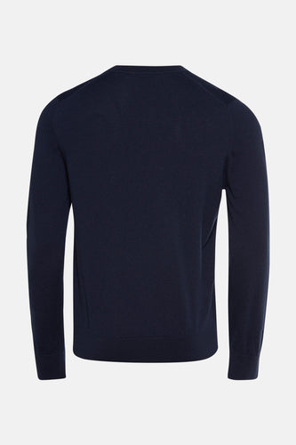 Pull à col rond - bleu