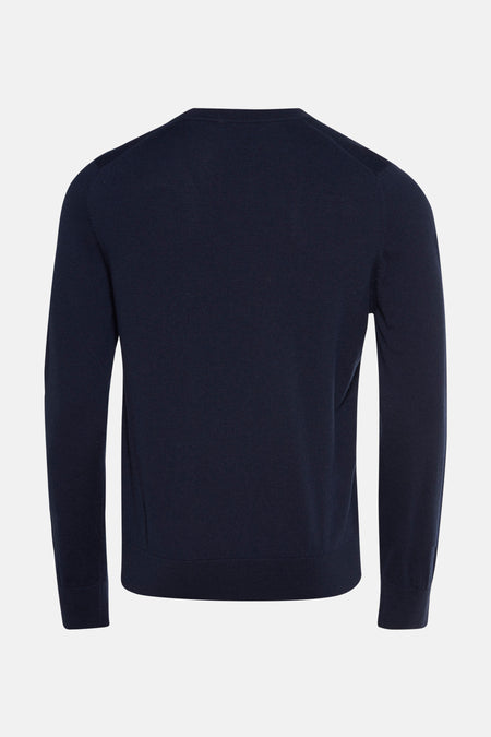 Pull à col rond - bleu