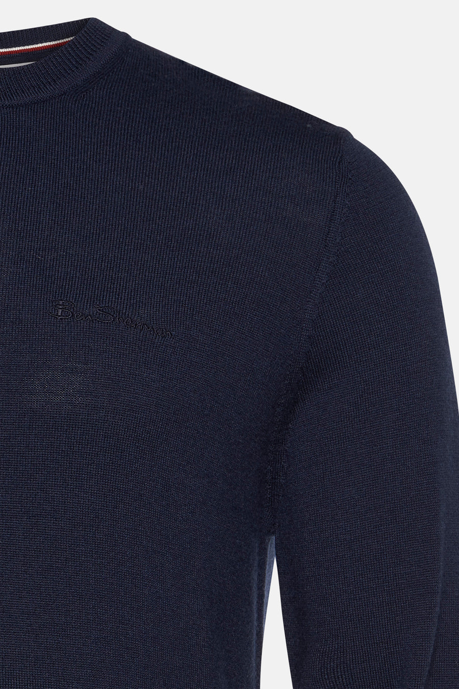 Pull à col rond - bleu - BEN SHERMAN