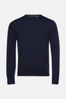 Pull à col rond - bleu