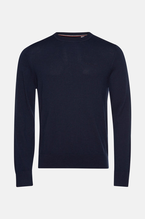 Pull à col rond - bleu