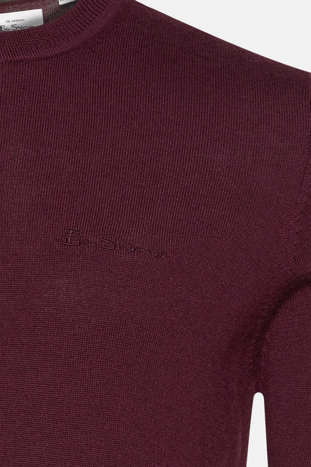 Pull à col rond - Mauve