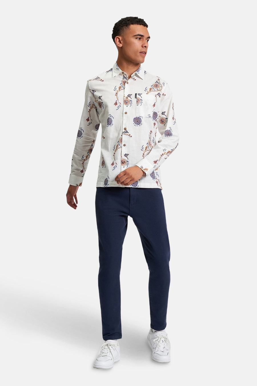 Chemise à manches longues - multicolore