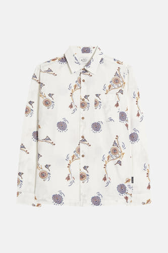 Chemise multicolore à manches longues de Ben Sherman, avec motif paisley et col boutonné.