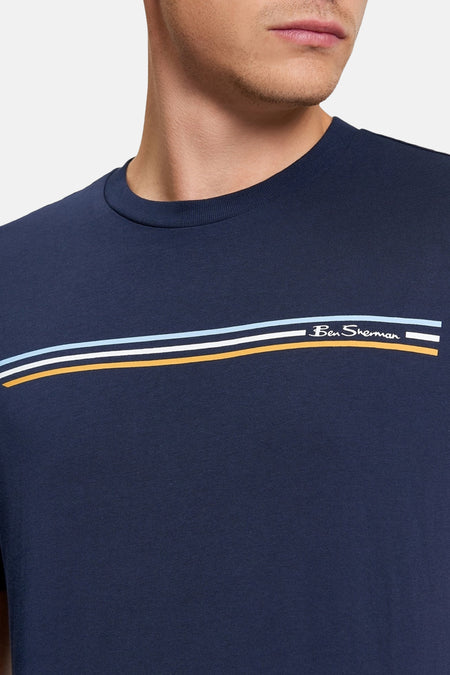 T-shirt (manches courtes) bleu - BEN SHERMAN