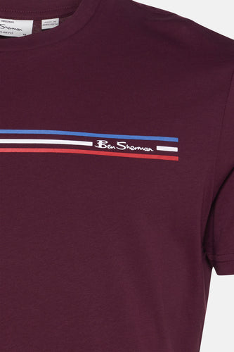 T-shirt à manches courtes - Bordeaux