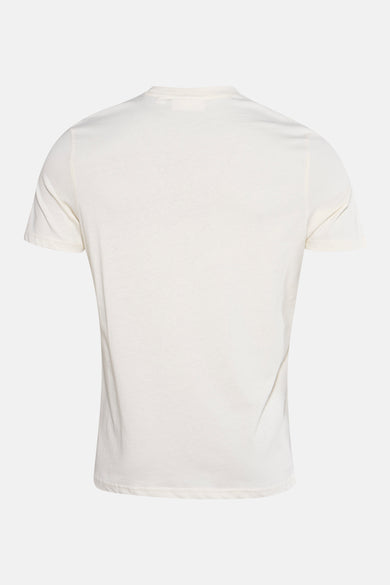 T-shirt écru à manches courtes de BEN SHERMAN, représenté sur un fond blanc.